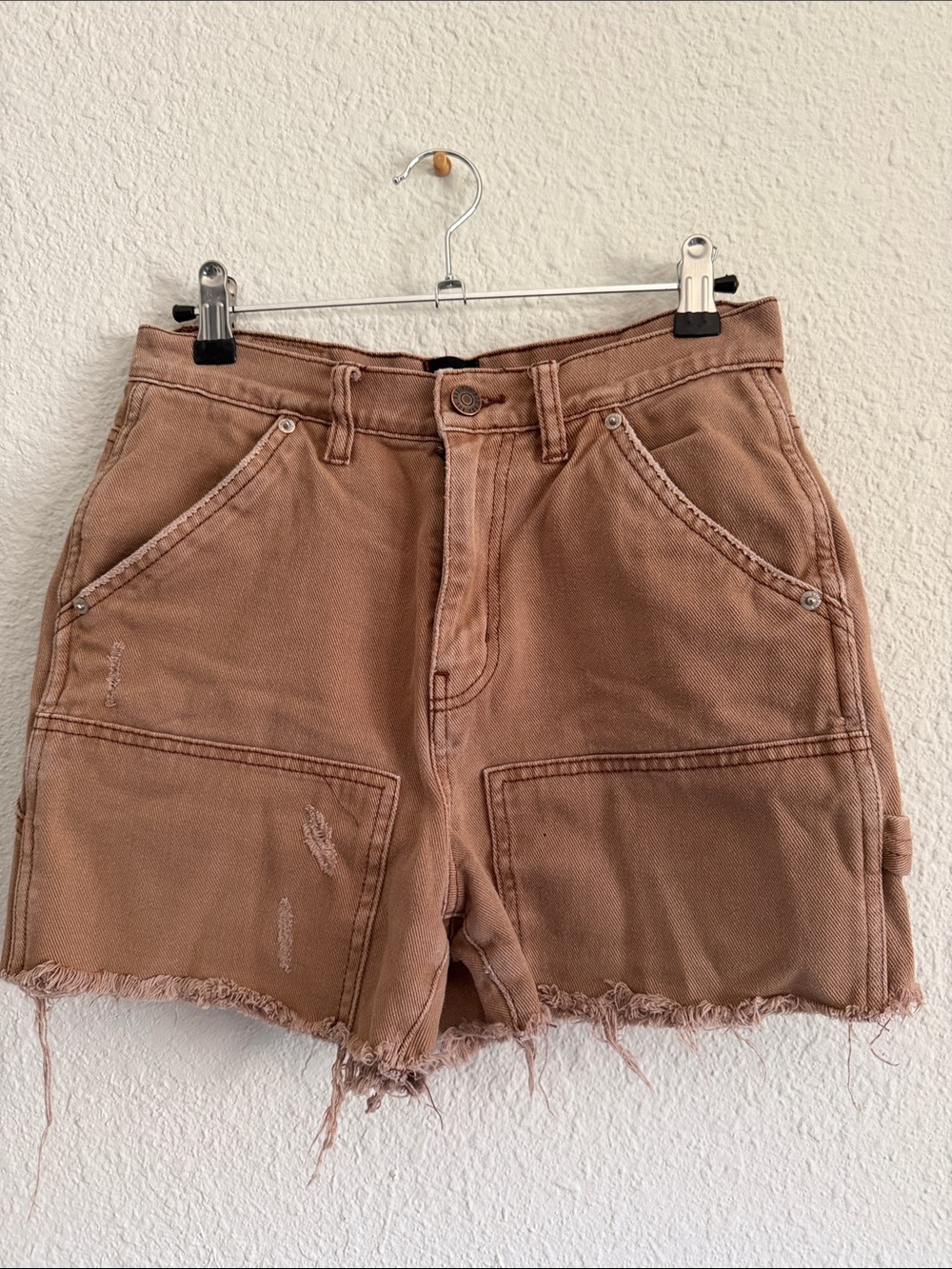 BDG Rust Brown Utility Jean Shorts